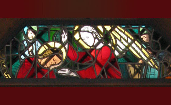 Glasfenster die Befreiung des Petrus