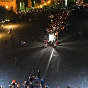 Lourdes, Lichterprozession 